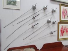 8 vintage fencing foils