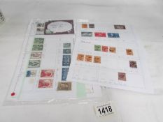 A collection of Irish stamps