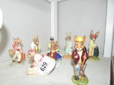 9 Royal Doulton Bunnikins figures