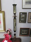 An early Victorian ships stick barometer, Frodsham & Keen, Liverpool,