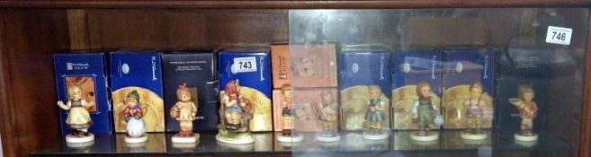 10 boxed Hummel figures