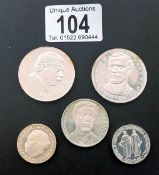 Bulgaria silver leva, 1963, 1963, 1970, 1971,