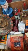 A good lot of old games including tin plate, playing cards,