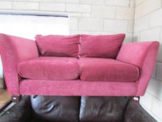 A pink sofa