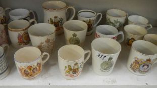 A mixed lot of Royal commemorative from Victorian onwards including Royal Doulton