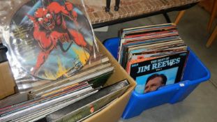 2 boxes of LP records