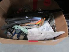 A box of model aircraft parts