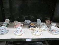 A large quantity of collector's cups & saucers including Victorian, Minton,