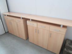 A pair of modern sideboards