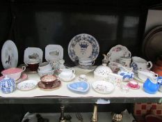 A mixed lot of china including Minton, Wedgwood,