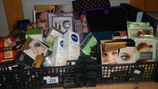 A large quantity of cosmetics and toiletries