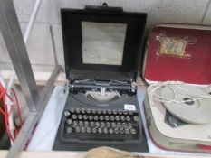 An Oliver portable typewriter