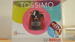 A boxed new Bosch Tassimo coffee machine
