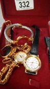 A mixed lot of wrist watches