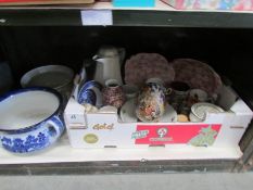 A mixed lot of china and pottery including oriental,