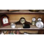 A quantity of mantle clocks etc.