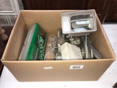 A box of miscellaneous items including Solar 2 colour viewer etc.