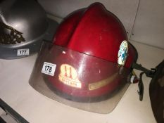 A Cairns USA emergency medical tech captains firemans helmet