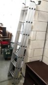 An aluminium ladder