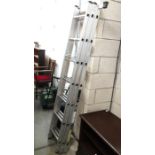 An aluminium ladder