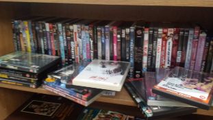 A large quantity of DVDs & Blu-Ray DVDs including box sets, TV series, horror etc