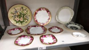 A quantity of Royal Albert sandwich plates etc.