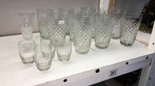 A quantity of glasses