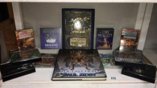 A collection of Terry Pratchett books & audio CD's