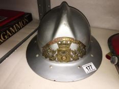 A French sapeurs pompiers dompierre firemans helmet