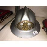 A French sapeurs pompiers dompierre firemans helmet