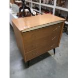 A 1960's/vintage 3 drawer chest of drawers