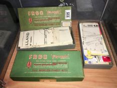 2 boxes of model kit instructions including Airfix, Penguin & Frog etc.