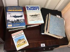 A quantity of books on RAF in Lincolnshire,