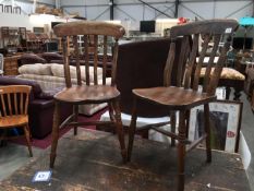 A pair of Victorian chairs