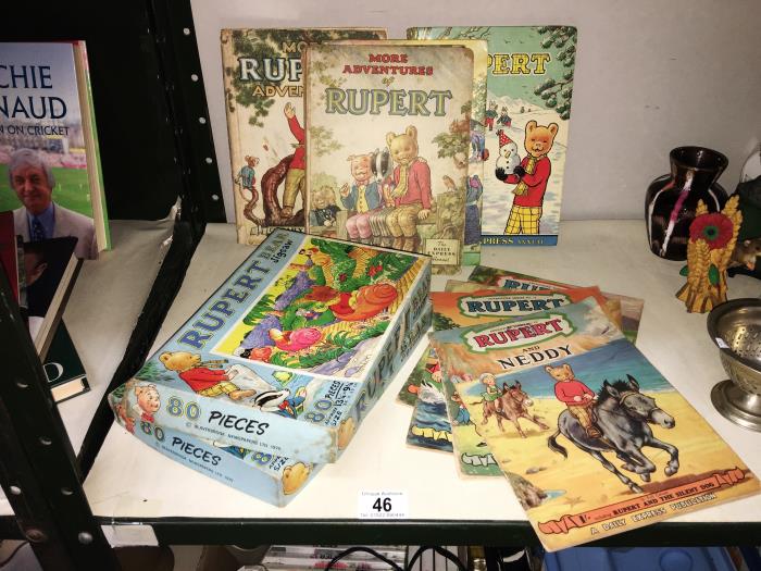 4 Rupert the Bear annuals,