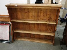 A pine 3 shelf wall unit