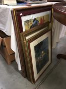 A quantity of framed & glazed pictures & prints