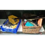 A quantity of tools & accessories including saws & metal rawl plugs etc.