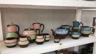 A quantity of Sadler pottery teaware