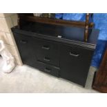 A set of office drawers & a cabinet