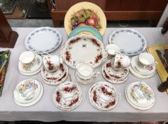 A Paragon Majestic tea set & other items of china