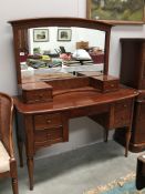 A good quality mahogany dressing table