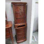 A pair of good quality mahogany bedside chests