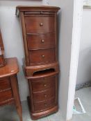 A pair of good quality mahogany bedside chests