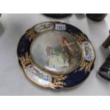 A 19th century Sevres plate signed 'Collin'