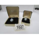 A Wedgwood silver cameo pendant and matching silver cameo ring in original boxes