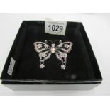 A Butler and Wilson large butterfly brooch,