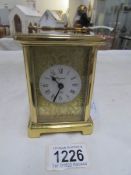 A Bayard French carriage clock with movement by Duvendrey and Bloqel