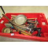 A large quantity of vintage tools including woodworking,