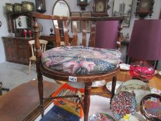 A mahogany inlaid chair